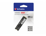 M.2 NVMe SSD 256GB Verbatim Vi3000, Interface: PCIe3.0 x4 / NVMe 1.3, M2 Type 2280 form factor, Sequential Read 3100 MB/s, Sequential Write 1300 MB/s, Random Read 100K IOPS, Random Write 100K IOPS, Phison E13T, TBW: 185TB, 3D NAND TLC