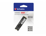 M.2 NVMe SSD 2.0TB Verbatim Vi3000, Interface: PCIe3.0 x4 / NVMe 1.3, M2 Type 2280 form factor, Sequential Read 3100 MB/s, Sequential Write 2200 MB/s, Random Read 150K IOPS, Random Write 100K IOPS, Phison E13T, TBW: 1500TB, 3D NAND TLC