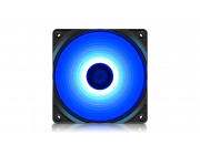 120mm Case Fan - DEEPCOOL -RF120B- BLUE LED Fans, 120x120x25mm, 500-1500rpm, 21.9dBa, 48.9 CFM, 3-pin & 4-pin Peripheral