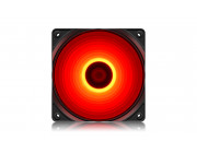 120mm Case Fan - DEEPCOOL -RF120R- RED LED Fans, 120x120x25mm, 500-1500rpm, 21.9dBa, 48.9 CFM, 3-pin & 4-pin Peripheral