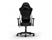 Gaming/Office Chair DXRacer GLADIATOR-L-N23-LTC-NW-X1, Black/White, Gaslift class 4, Premium PVC leather, max weight up to 150kg / height 180-200cm, Full tilt, Recline 90°-135°, 3D Armrests, Headrest and lumbar cushions, 6 cm PU Caster, W-22,15 kg