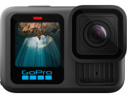 Action Camera GoPro HERO 13 Black+card 64GB+Handler+Battery, PV Res.:27MP/5.3K60+2.7K240, 13x slow-motion, waterproof 10m, voice control, 3x microphones, hyper smooth 6.0, Processor GP2, Timewarp 3.0, HDR, GPS, Wi-Fi, Bluetooth 5.3, microSD, USB-C, 3.5mm,