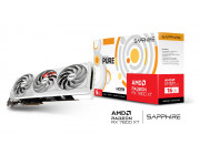 Sapphire PURE Radeon™ RX 7800 XT WHITE 16GB GDDR6 256Bit 2475/19500Mhz, 2xHDMI, 2xDP, Triple Fan, SP: 3840, AMD RDNA 3, 5nm GPU, PCIe4.0, Composite Heatpipe, Two-Ball Bearing, Angular Velocity Fan Blade, Cooper PCB, Metal Backplate, GPU bracket, Red Led L