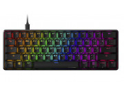 HYPERX Alloy Origins 60 Black Mechanical Gaming Keyboard (RU), Mechanical keys (HyperX Red key switch) Backlight (RGB), Petite 60% form factor, Ultra-portable design, Full aircraft-grade aluminum body,  USB