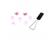 HYPERX Keycaps Full key Set - PBT, Pink, RU, Designed to enhance RGB lighting, 104 Key Set, Made of durable double shot PBT material, HyperX keycap removal tool included