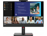 23.8- LENOVO IPS LED ThinkVision T24v-30 Conference Monitor Black (4ms, 1000:1, 250cd, 1920x1080, 178°/178°, VGA, HDMI, DisplayPort, Webcam IR + RGB camera 2.0Mpx, Mic, Speakers 2 x 3W, Audio Line-Out, USB Hub: 4 x USB3.2, Height Adjustment, Pivot, VESA)