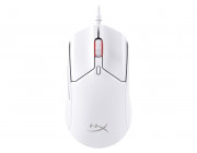 HYPERX Pulsefire Haste 2 Gaming Mouse, White, Ultra-light hex shell design, 400–26000 DPI, 4 DPI presets, HyperX 26K Sensor, Included grip tape for secure, Per-LED RGB lighting, Cable Type: HyperFlex 2, USB, 53g