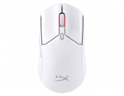 HYPERX Pulsefire Haste 2 Wireless Gaming Mouse, White, Ultra-lightweight design, 400–26000 DPI, 4 DPI presets, Dual wireless connectivity modes: BT + 2.4GHz, HyperX 26K Sensor, Included grip tape for secure, Per-LED RGB lighting, Up to 100 hours of batter