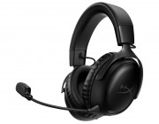 Wireless headset  HyperX Cloud III Wireless, Black, Frequency response: 10Hz–21kHz, Battery life up to 120h, Driver: Dynamic, 53mm with Neodymium magnets, Ultra-Clear Microphone with LED Mute Indicator, DTS Headphone:X Spatial Audio, USB 2.4GHz Wireless C