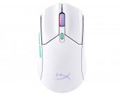 HYPERX Pulsefire Haste 2 Core Wireless Gaming Mouse, White, Ultra-lightweight design, 400–26000 DPI, 4 DPI presets, Dual wireless connectivity modes: BT + 2.4GHz, HyperX 26K Sensor, Included grip tape for secure, Per-LED RGB lighting, AAA Battery, 59g