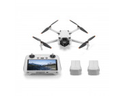 (949912) DJI Mini 3 Fly More Combo + Controller 5.5- - Portable Drone, DJI RC 5.5-, 12MP photo, 4K 30fps/FHD 60fps camera with gimbal, max. 4000m height / 57.6kmph speed, max. flight time 38min, Battery 2453 mAh, 248g (3 batteries, 3 pairs propellers, cha