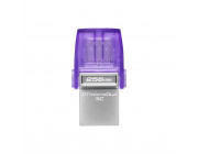 256GB USB3.2  Kingston DataTraveler microDuo 3C, Purple, USB-C + USB-A, Ultra-small (Read 200 MByte/s, Write 50 MByte/s)