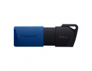 64GB USB3.2  Kingston DataTraveler Exodia M Black/Blue (Read 100 MByte/s, Write 12 MByte/s)