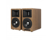 Edifier Airpulse A80 Hi-Res Audio Bluetooth Speakers, Color: walnut, 2.0/ L/R(Treble):10W + 10W, L/R(Woofer): 40W + 40W RMS, Three-amping, Audio in: AUX, PC, USB, Optical, Bluetooth (The USB, Optical Inputs Support Up to 192KHz Input Sample Rate), remote 