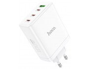 USB Charger  HOCO N31 Leader Four-port, 3 x USB-C + 1 x USB, USB-C 1/2: up to 100W, USB-C 3: up to 22.5W, USB-A: up to 22.5W, up to PD100W / QC3.0, White