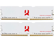 16GB (Kit of 2*8GB) DDR4-3600  GOODRAM  IRDM PRO DDR4 CRIMSON WHITE  (Dual Channel Kit), PC28800, CL18, Latency 18-22-22, 1.35V, 1024x8, Aluminium WHITE heatsink