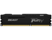 4GB DDR3-1600  Kingston FURY Beast DDR3, PC12800, CL10, 1Rx8, 1.5V, Auto-overclocking, Asymmetric BLACK heat spreader