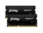 16GB (Kit of 2*8GB) DDR3L-1866 SODIMM  Kingston FURY Impact, (Dual Channel Kit), PC12800, CL11, 2Rx8, 1.35V or 1.5V w/Heatsink