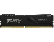 32GB DDR4-2666  Kingston FURY® Beast DDR4, PC21300, CL16, 1.2V,  Auto-overclocking, Asymmetric BLACK low-profile heat spreader, Intel XMP Ready (Extreme Memory Profiles)