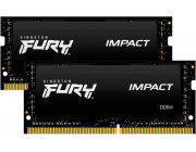 32GB (Kit of 2*16GB) DDR4-2666 SODIMM  Kingston FURY® Impact, PC21300, CL15, 2Rx8, 1.2V Intel® XMP 2.0 (Extreme Memory Profiles)