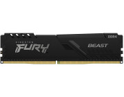 16GB DDR4-3200  Kingston FURY® Beast DDR4, PC25600, CL16, 1.35V, 1Gx8, Auto-overclocking, Asymmetric BLACK low-profile heat spreader, Intel XMP Ready  (Extreme Memory Profiles)