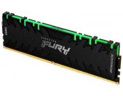 16GB DDR4-3200  Kingston FURY® Renegade DDR4 RGB, PC25600, CL16, 1.35V, 1Gx8, Symmetric BLACK Large heat spreader, Dynamic RGB effects featuring Kingston FURY Infrared Sync technology, Intel XMP Ready (Extreme Memory Profiles)