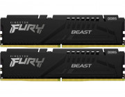 32GB (Kit of 2*16GB) DDR5-4800  Kingston FURY® Beast DDR5, PC38400, CL38, 1Rx8, 1.1V, Auto-overclocking, Asymmetric BLACK low-profile heat spreader, Intel XMP 3.0 Ready (Extreme Memory Profiles)