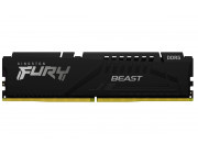 8GB DDR5-6000  Kingston FURY® Beast DDR5, PC48000, CL40, 1.35V, 1Rx16, Auto-overclocking, Asymmetric BLACK low-profile heat spreader, Intel XMP 3.0 Ready  (Extreme Memory Profiles)