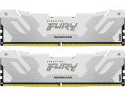 32GB (Kit of 2*16GB) DDR5-6400  Kingston FURY® Renegade White DDR5, PC51200, CL32, 1.4V, 1Rx8, Auto-overclocking, Symmetric WHITE Large heat spreader, Intel XMP 3.0 Ready  (Extreme Memory Profiles)