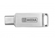 128GB USB3.2  MyMedia (by Verbatim) MyDual USB 3.2 Drive Metal casing, USB A + USB-C, Strong metal housing with swivel, Reversible connector (Read 80 MByte/s, Write 20 MByte/s)