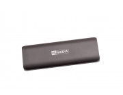 M.2 External SSD 128GB  MyMedia (by Verbatim) External SSD USB3.2 Gen 2, Sequential Read/Write: up to 520/400 MB/s, Light, Sleek space grey aluminium design, Ultra-compact aluminum housing