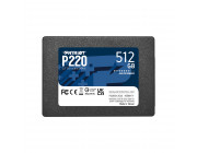 2.5- SSD 512GB Patriot P220, SATAIII, Sequential Read: 550MB/s, Sequential Write: 500MB/s, 4K Random Read: 40K IOPS, 4K Random Write: 50K IOPS, SMART, TRIM, 7mm, TBW: 240TB, Phison S12 Controller, 3D NAND TLC