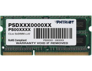 8GB DDR3L-1600 SODIMM  PATRIOT Signature Line, PC12800, CL11, 2 Rank, Double-sided module, 1.35V