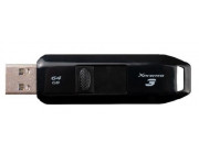 64GB USB3.2  Patriot Xporter 3 Black, Portable and light weight (Read 80 MByte/s)