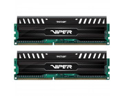 8GB (Kit of 2*4GB) DDR3-1600  VIPER 3 (by Patriot) Black Mamba Edition, PC12800, CL19, 1.5V, XMP 1.3 Support, Anodized Aluminum HeatSpreader, Black