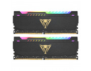 32GB (Kit of 2x16GB) RGB DDR4-3200  VIPER (by Patriot) STEEL Performance RGB Sync, Dual-Channel Kit, PC25600, CL18, 1.35V, Custom Design Aluminum HeatShiled, 5 Customizable Lightning Zones, Intel XMP 2.0 Support, Black w/ Golden Viper Logo