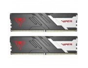 32GB (Kit of 2x16GB) DDR5-7400 VIPER (by Patriot) VENOM DDR5 (Dual Channel Kit) PC5-59200, CL36, 1.5V, Aluminum heat spreader with unique design, XMP 3.0 Overclocking Support, On-Die ECC, Thermal sensor, Matte Black with Red Viper logo