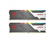 32GB (Kit of 2x16GB) RGB DDR5-5600 VIPER (by Patriot) VENOM DDR5 (Dual Channel Kit) PC5-44800, CL36, 1.25V, Aluminum heat spreader with unique design, XMP 3.0/EXPO Overclocking Support, On-Die ECC, Thermal sensor, Matte Black with Red Viper logo, Venom Ex