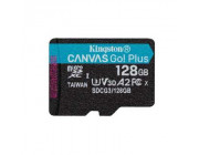 128GB microSD Class10 A2 UHS-I U3 (V30) Kingston Canvas Go! Plus, Ultimate, Read: 170Mb/s, Write: 90Mb/s, Ideal for Android mobile devices, action cams, drones and 4K video production