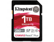 1.0TB SD Class10 UHS-II U3 (V60)  Kingston Canvas React Plus V60, Ultimate, Read: 280Mb/s, Write: 100Mb/s, Capture 4K Ultra-HD high-speed shots without dropping frames