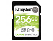 256GB SD Class10 UHS-I U1 (V10)  Kingston Canvas Select Plus, Read: 100MB/s. Write: 85MB/s