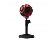 AROZZI Sfera entry level USB microphone with simple plug-and-play feature with Cardioid pick-up pattern, 1,8m, red