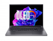 ACER Swift X 16 Steel Gray (NX.KN8EU.001), 16.0- OLED 3.2K (3200x2000) DCI-P3 100%, 400nits,120Hz (AMD Ryzen 5 7640HS 6xCore, 4.3-5.0GHz, 16GB(onboard) LPDDR5 RAM, 512GB PCIe NVMe SSD, GeForce RTX 3050 6GB GDDR6, WiFi6E/BT 5.1, FPS, Backlit, 76Wh 4cell, 1