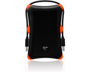 2.5- External HDD 1.0TB (USB3.1)  Silicon Power Armor A30, Black/Orange, Rubber + Plastic, Military-Grade Protection MIL-STD 810G, Internal silica gel suspension system and external silica gel bubbles keeps your hard drive safe from drops and bumps