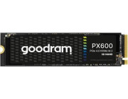 M.2 NVMe SSD 1.0TB GOODRAM PX600, Interface: PCIe4.0 x4 / NVMe1.4, M2 Type 2280 form factor, Sequential Reads/Writes 5000 MB/s / 3200 MB/s, TBW: 300TB, MTBF: 2mln hours, 3D NAND TLC, heat-dissipating thermal pad