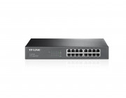 TP-LINK TL-SG1016D  16-port Gigabit Switch, 16 10/100/1000M RJ45 ports, 13-inch steel case rack-mountable steel case