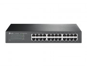 TP-LINK TL-SG1024  24-port Gigabit Switch, 24 10/100/1000M RJ45 ports, 1U 19-inch rack-mountable steel case