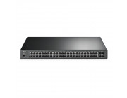 TP-LINK  TL-SG3452P  48-port Pure-Gigabit L2 Managed Switch, 48 10/100/1000Mbps LAN ports including 4 Gigabit SFP slots, 1 consol port RJ-45, 1 consol port MicroUSB, GVRP, STP/RSTP/MSTP, IGMP V1/V2/V3 Snooping, L2/L3/L4Traffic Classification