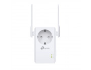 TP-LINK TL-WA860RE  N300 Wireless Wall Range Extender with AC Passthrough, 300Mbps 2.4GHz, 802.11n/g/b, Ranger Extender mode, 1 Lan Port, WPS, 2 external antennas