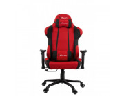 Gaming/Office Chair AROZZI Torretta V2, Red/Black, Fabric + PU leather, max weight up to 95-100kg / height 160-180cm, Recline 165°, 2D Armrests, Head and Lumber cushions, Metal Frame, Nylon wheelbase, Gas Lift 4class, Small nylon casters, W-24.5kg